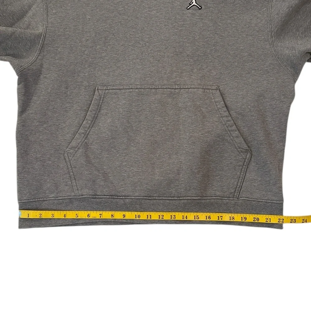 Air Jordan Heavy Gray Fleece Jumpman Hoodie Sweatshirt Embroidered Signature XL - Picture 10 of 12